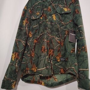 Aeropostale Men’s Camo Fleece Hoodie Jacket | Size Small | NWT